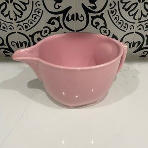 Vintage Pink Hall Large Batter Bowl w/ Handle Beautiful